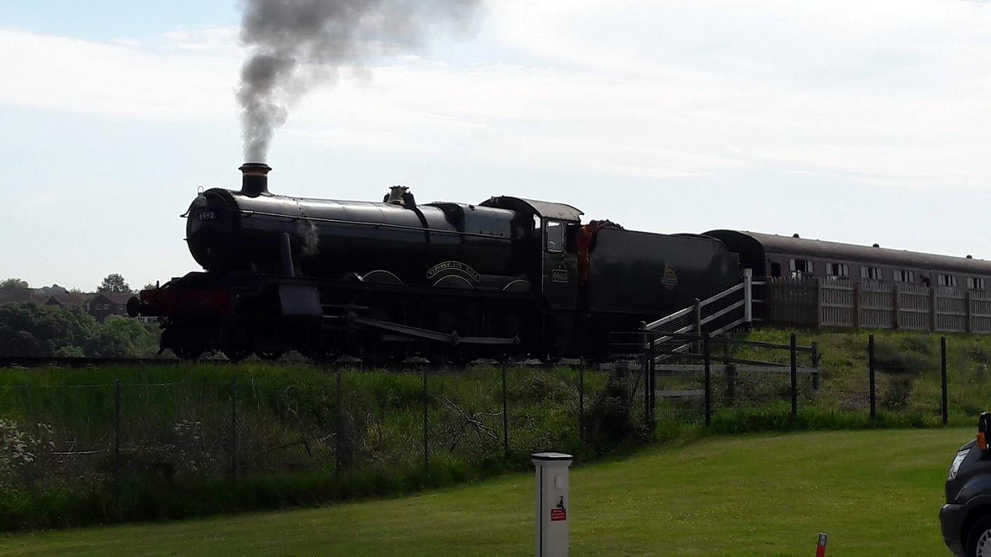 Steam train at Burrs Country Park