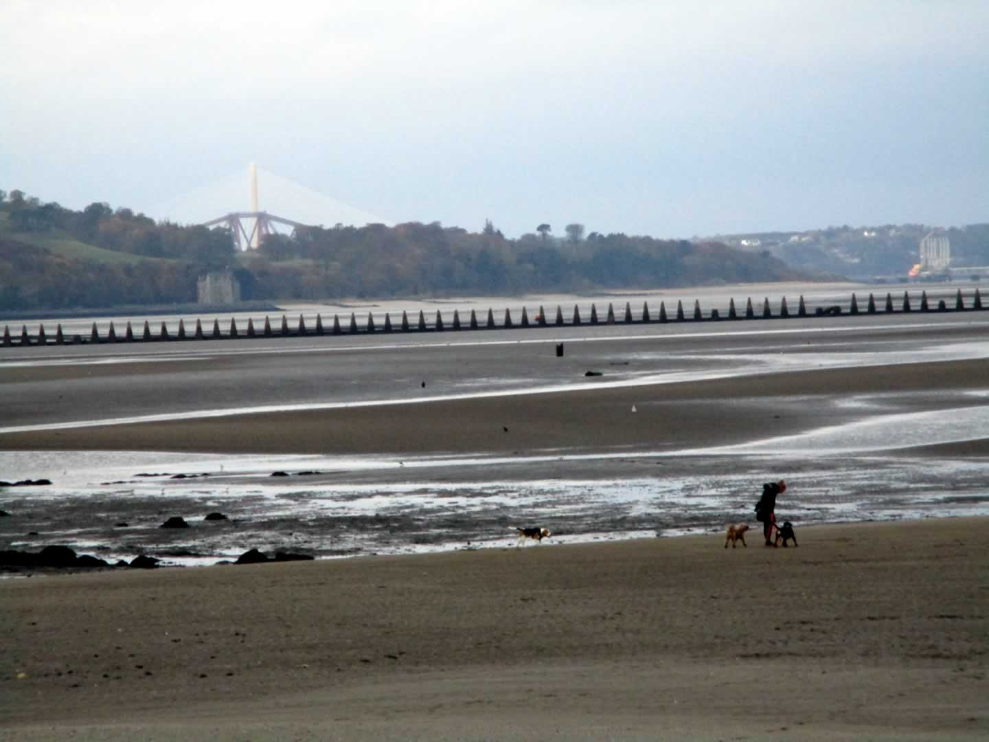 The beach near Cramond Island